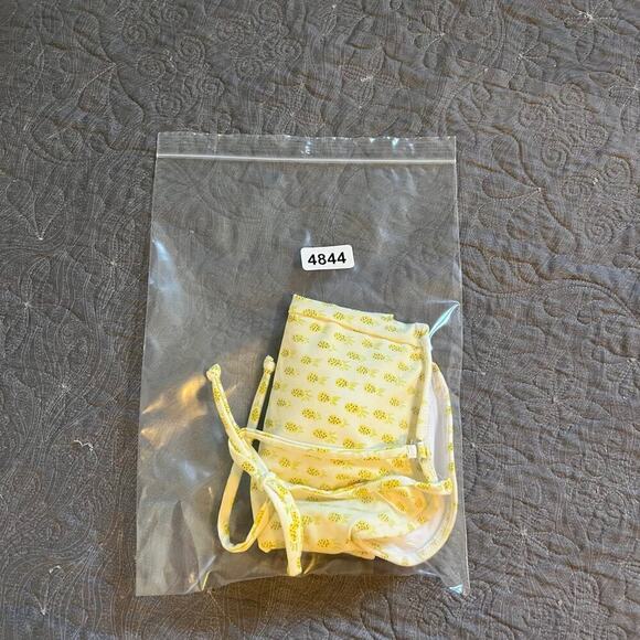 Kortni Jeane yellow pineapple tankini top size small - Picture 10 of 10